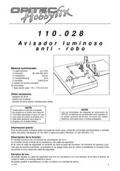 Opitec Hobbyfix 110.028 Guia De Inicio Rapido