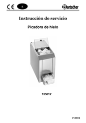Bartscher 135012 Instrucción De Servicio