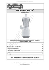 Focus Electrics SMOOTHIE SWIRL Manual De Instrucciones