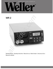 Weller WR 2 Manual De Uso