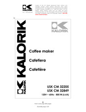 Kalorik USK CM 32849 Manual De Instrucciones