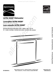 Kenmore ULTRA WASH 665.1389 Manual De Instrucciones