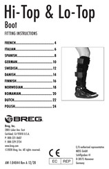 Breg Hi-Top Instrucciones De Montaje