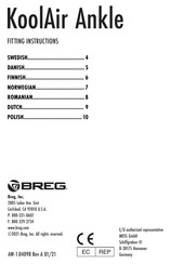 Breg KoolAir Ankle Instrucciones De Montaje