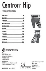 Breg Centron Hip Instrucciones De Montaje