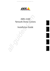 Axis Communications 233D Manual De Instrucciones