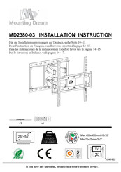 Mounting Dream MD2380-03 Instrucciones De Montaje