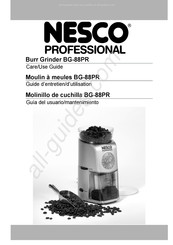 Nesco Professional BG-88PR Guía Del Usuario/Mantenimiento