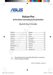 Asus Vulcan Pro Guia De Inicio Rapido