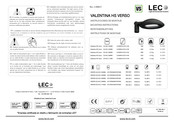 Lec Valentina HS Verso VA.HS.V.03000 Serie Instrucciones De Montaje
