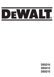 DeWalt DE6210 Manual De Instrucciones