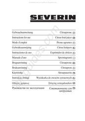SEVERIN CP 3549 Manual Del Usuario
