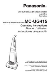 Panasonic MC-UG415 Instrucciones De Operación