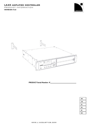 L-Acoustics LA4X Manual De Instrucciones