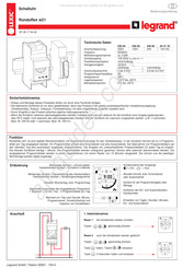 LEGRAND LEXIC 036 84 Manual De Instrucciones