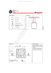 LEGRAND 7756 40 Manual De Instrucciones