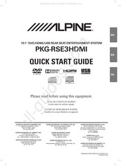 Alpine PKG-RSE3HDMI Guía De Consulta Rápida