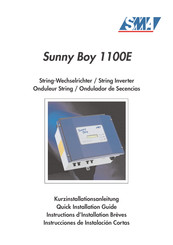 SMA Sunny Boy 1100E Instrucciones De Instalación