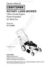 Craftsman 917.370605 Manual Del Propietário