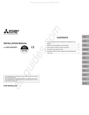 Mitsubishi Electric MXZ-A26/32WV Manual De Instrucciones