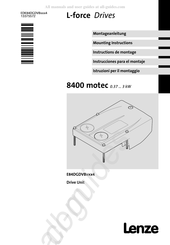 Lenze E84DGDVB3024 Instrucciones Para El Montaje