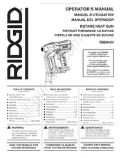 RIDGID R860434 Manual Del Operador