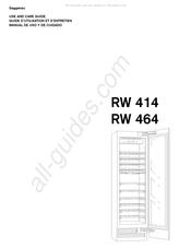 Gaggenau RW 414 Manual De Uso Y De Cuidado