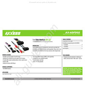 Axxess AX-ADFD02 Instrucciones De Instalación