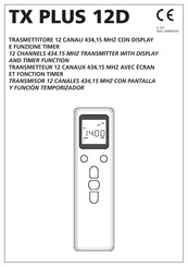 ACM TX PLUS 12D Manual De Instrucciones