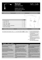 Vibia Samurai Instrucciones De Montaje