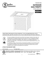 Garden Treasures GAD1435L Manual De Instrucciones