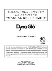 Dyna-Glo WK11C8 Manual Del Usuario