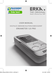 ERKA. ERKAMETER 125 PRO Manual Del Usuario