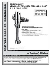 American Standard SELECTRONIC 7095.121 Instrucciones De Instalación