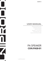 UNIPRODO CON.PAS8-01 Manual De Instrucciones