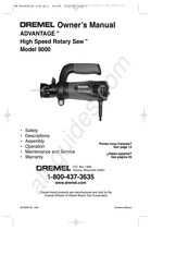 Dremel ADVANTAGE 9000 Manual Del Usuario