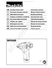 Makita DF030D Manual De Instrucciones