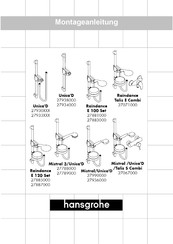 Hansgrohe Unica'D 27930 Serie Instrucciones De Montaje
