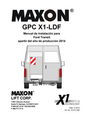 Maxon GPC X1-LDF Manual De Instalación