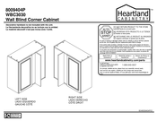 Heartland Cabinetry 8009404P Instrucciones De Montaje