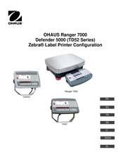 OHAUS TD52P Manual De Instrucciones