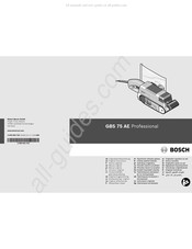 Bosch GBS 75 AE Professional Manual Original