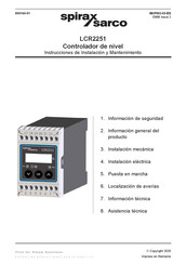 Spirax Sarco LCR2251 Instrucciones De Instalación Y Mantenimiento