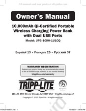 Tripp-Lite UPB-10K0-1U1CQ El Manual Del Propietario