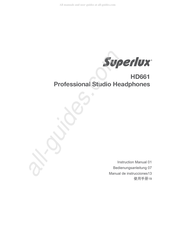 Superlux HD661 Manual De Instrucciones