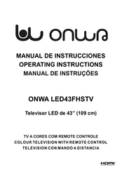 Onwa LED43FHSTV Manual De Instrucciones