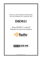 DEVA Broadcast DB3011 Manual De Instrucciones