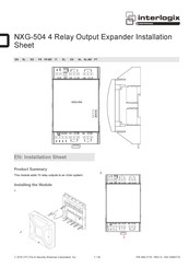 Interlogix NXG-504 Hoja De Instalación