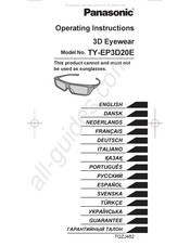 Panasonic TY-EP3D20E Instrucciones De Operación