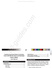 Oregon Scientific RM926 Manual Del Usuario